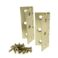 2-1/2" Narrow Butt Hinge, Brass Plated - Image 2