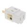 3 Outlet Adaptor, White - Image 2