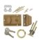 Night Latch Rim Deadbolt Cylinder, Brass - Image 2