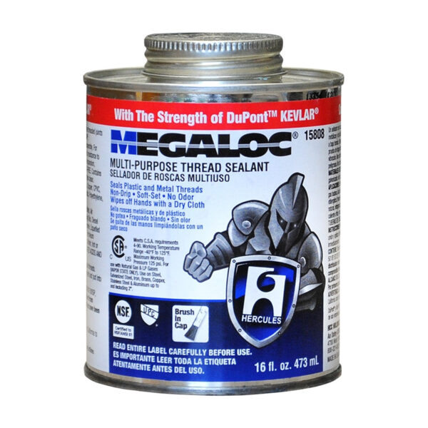 Oatey Megaloc 15804 Thread Sealant, Blue, 4 oz Can