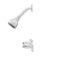 GB Aragon 2-Handle 1-Spray Shower Faucet (Valve Included) - Image 3