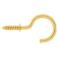 7/8" Brass Cup Hooks - Image 2