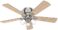52" Low Profile Fan, Brushed Nickel
