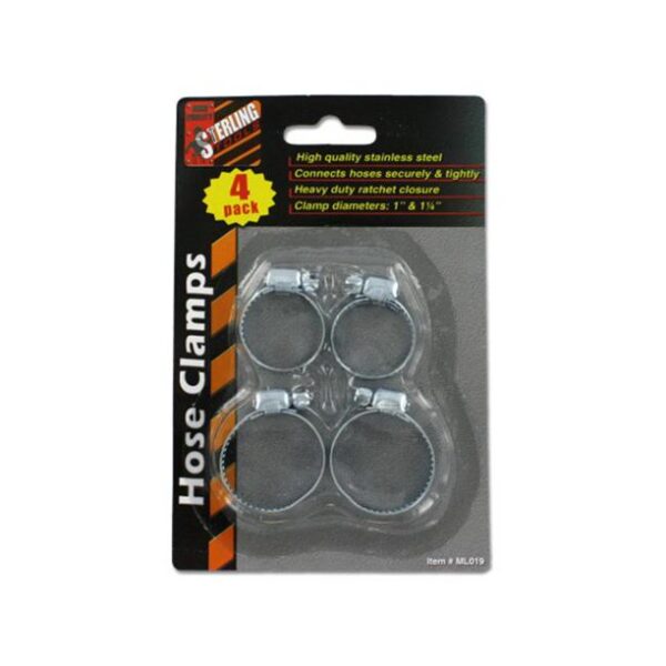 4-Pack Metal Hose Clamps