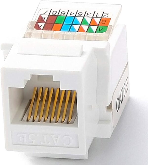 90-Degree CAT5 Unshielded Keystone Jack