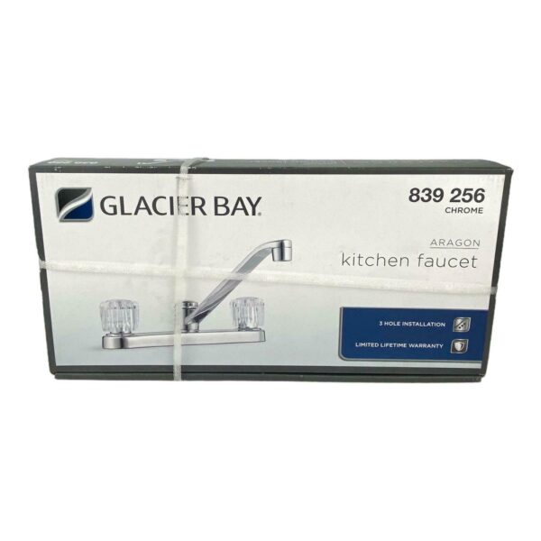 Glacier Bay 2-Handle Chrome Kitchen Faucet - Image 3