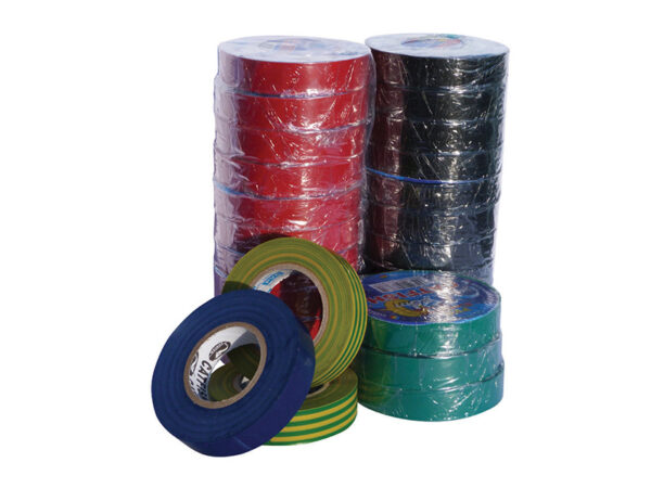 25m PVC Electrical Tape, Green & Yellow