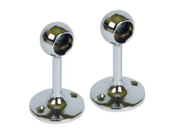 1" Chrome End Bracket