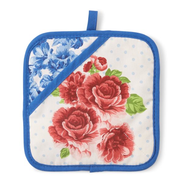 Oven Mitt and Pot Holder Set, Floral Theme - Image 3
