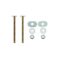 1/4" x 3-1/2" Bolt Set, Brass Plated - Image 2