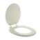 Aqua Plumb Round Color Matched Hinge Wood Toilet Seat, Bone - Image 2