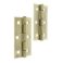 2-1/2" Narrow Butt Hinge, Brass Plated
