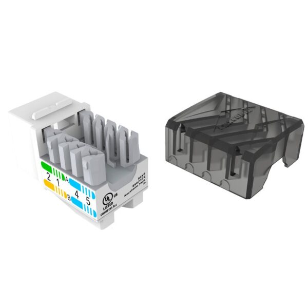 90-Degree CAT6 Unshielded Keystone Jack - Image 2