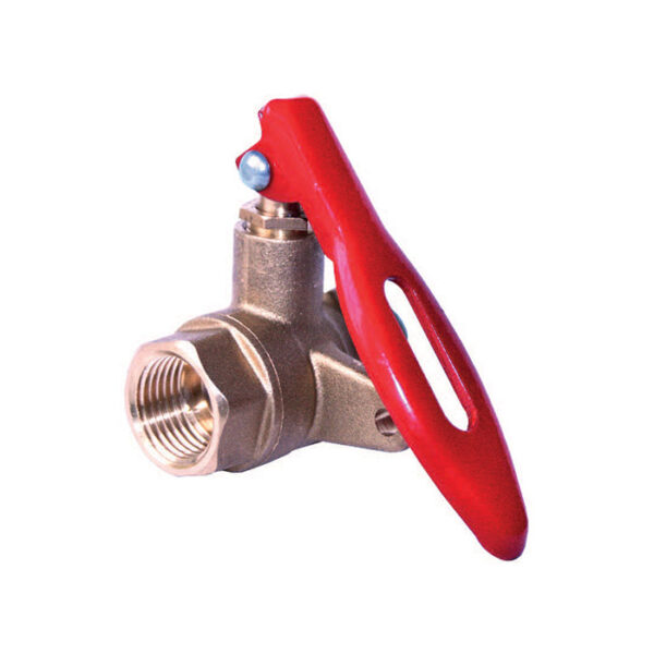 Cronex CXP5531 Brass Locking Stopcock, 1/2"