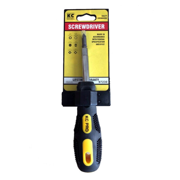 KC Professional 97230 6-in-1 Carded Screwdriver
