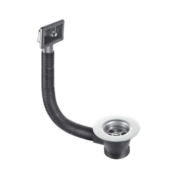 McAlpine FSW2PR Sink Combined Waste and Overflow Rectangular Overflow, Chrome