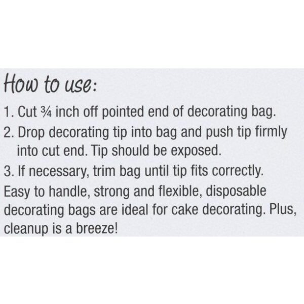 Cake Decorating Bags (8 Count) - Image 3