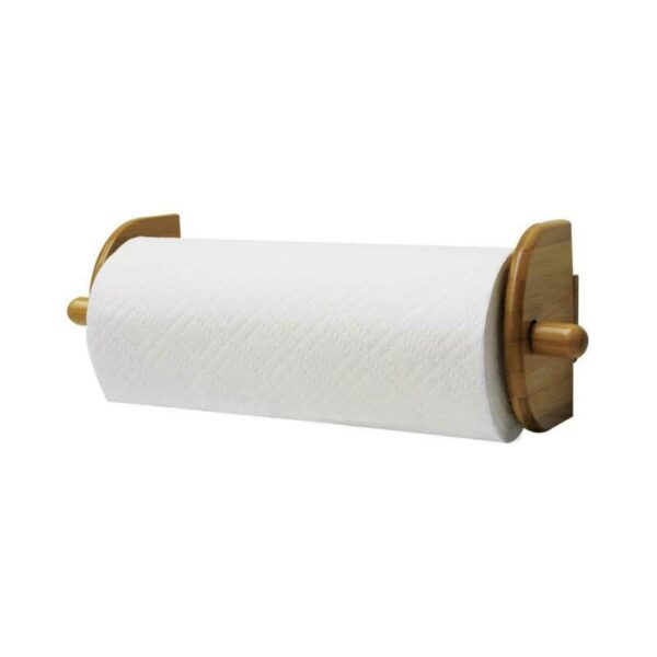 HDS Trading PH01011 Paper Towel Holder Wall Mount, Bamboo