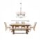 5-light Chandelier w/White Fabric Shades, Brushed Nickel - Image 2