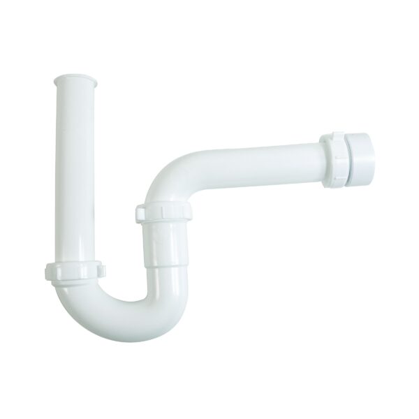 AquaPlumb Plastic P-Trap with Adaptor, 1-1/2"