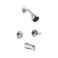 Aragon 2-Handle 1-Spray Tub & Shower Faucet, Chrome