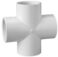 1/2" Sch. 40 PVC Cross Tee