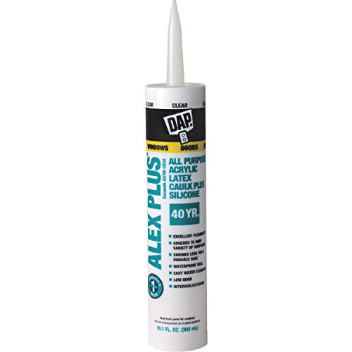 DAP 18156 11oz Clear Alex Plus Acrylic Latex Caulk With Silicone
