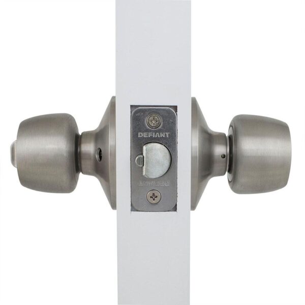 Keyed Entry Door Lock Set, Stainless Steel - Image 3