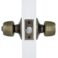 Keyed Entry Door Lock Set, Antique Brass - Image 3