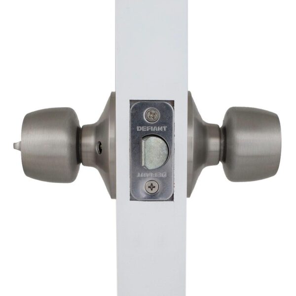 Bed & Bathroom Lockset, Stainless Steel - Image 3