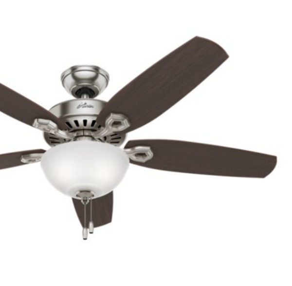 Builder Deluxe Electric Fan, Brushed Nickel