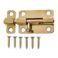 2 -1/2" Heavy Duty Barrel Bolt, Brass Plated