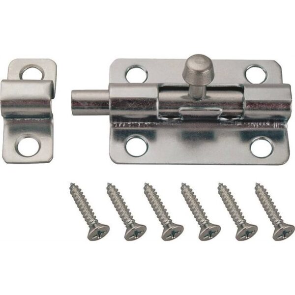 4" Barrel Bolt, Zinc Plated