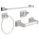 Futura 4pcs Chrome Bathroom Hardware Set