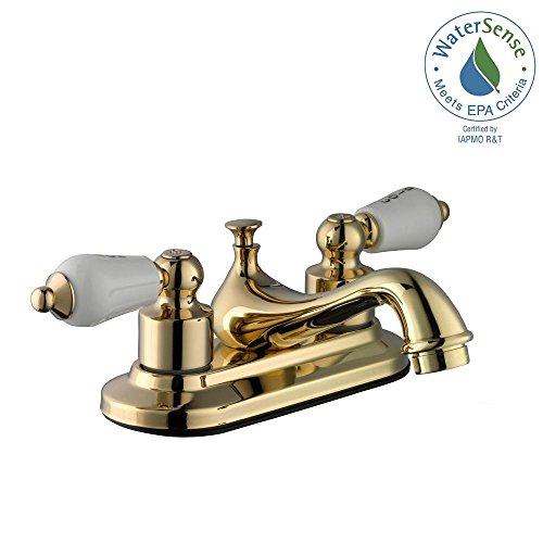 Glacier Bay Teapot 4" 2-Handle Low Arc Bathroom Faucet