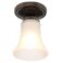 1-Light Flush Mount Lamp, Oil-Rubbed Bronze