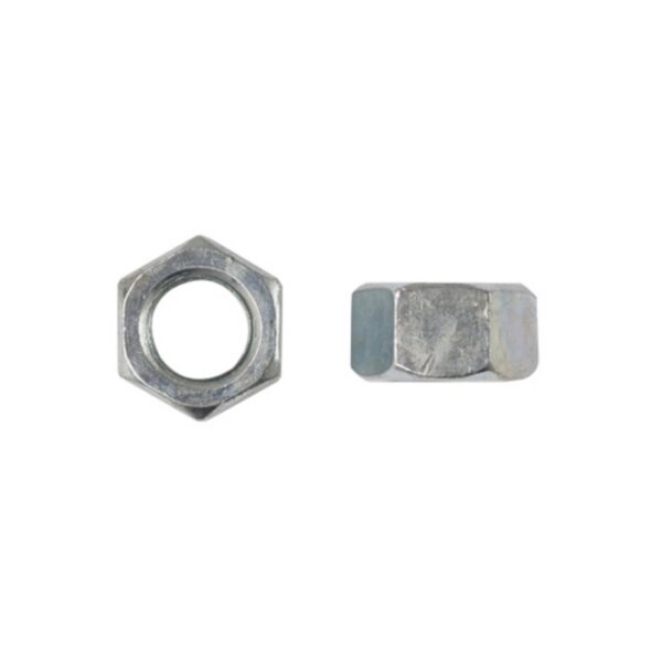 Zinc Plated Hex Nut, 1/4"