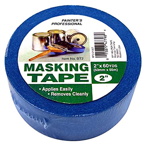 Howard Berger BT1 Blue Painter Masking Tape, 1" x 60 Yards
