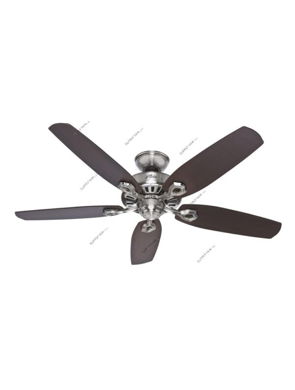 Builder Elite Fan, No Light - Brushed Nickel