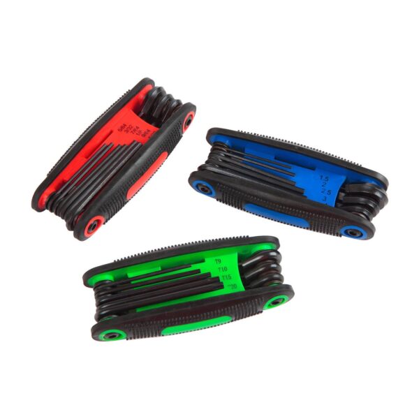 Hyper Tough 1272 Folding Hex Key with SAE, Metric, and Star