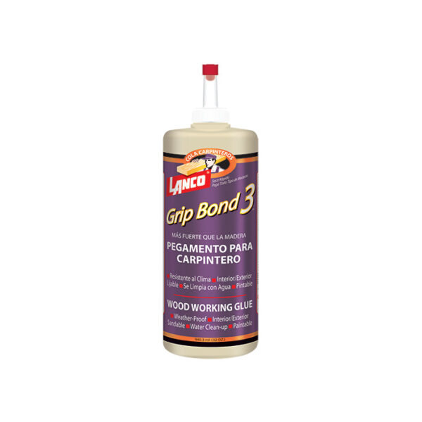 Lanco Grip Bond 3 Wood Glue, Quart