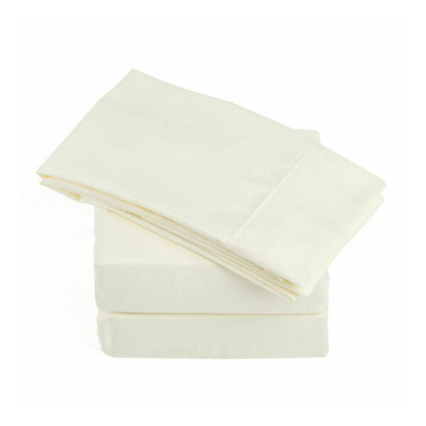 Mainstays Bedding Microfiber Sheet Set, Full, Ivory