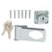 2-1/2" Hasp & Staple w/Lock, Chrome