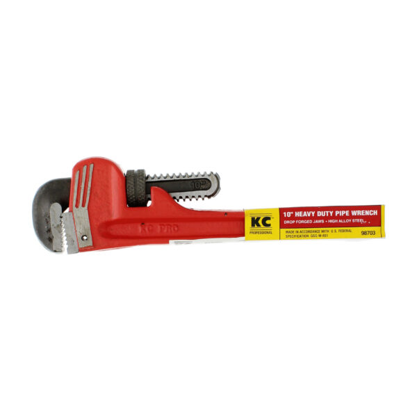 KC Professional 98703 Adjustable Pipe Wrench, 10"