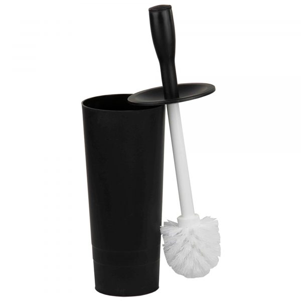 Home Basics Plastic Toilet Brush and Holder