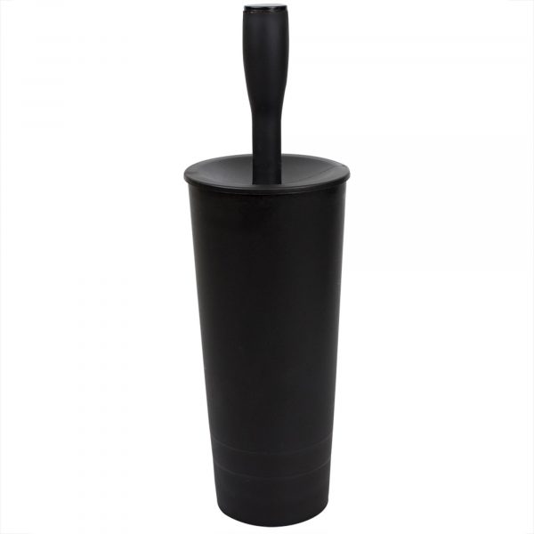 Home Basics Plastic Toilet Brush and Holder - Image 3