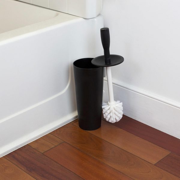 Home Basics Plastic Toilet Brush and Holder - Image 5