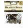 Bronze Decorative Drapery Rings, 10 pack