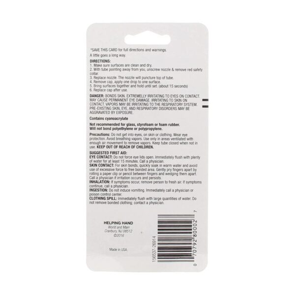 Helping Hand .07 Oz Super Glue, 2 count - Image 2