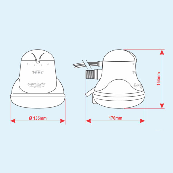 FAME Super Ducha Quattro 4T Shower Heater - Image 3